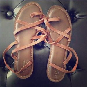 SOLD Leather gladiator sandals