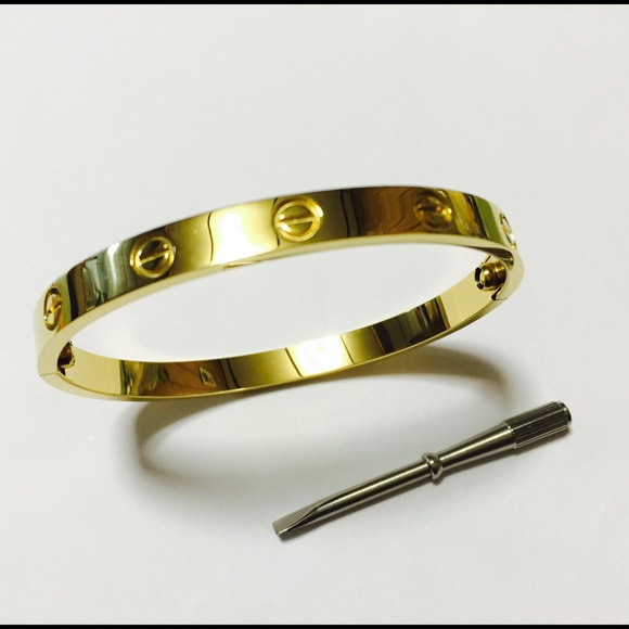 Stainless Steel Love bangle "hot"