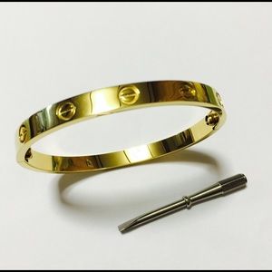 Stainless Steel Love bangle "hot"