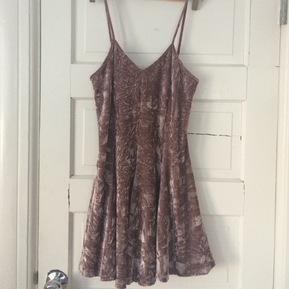 Dusty Pink Velvet Dress