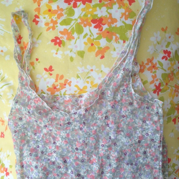 Floral lace Free People cami