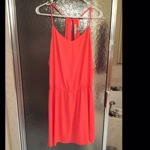 Coral AE Keyhole Dress