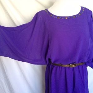 💜 Coldwater Creek Chiffon Dress