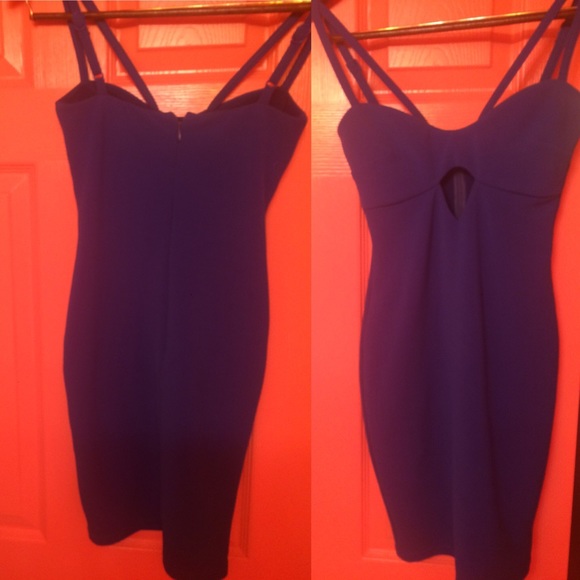 Navy blue bodycon dress