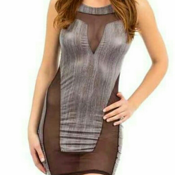 Mesh Bandage Dress