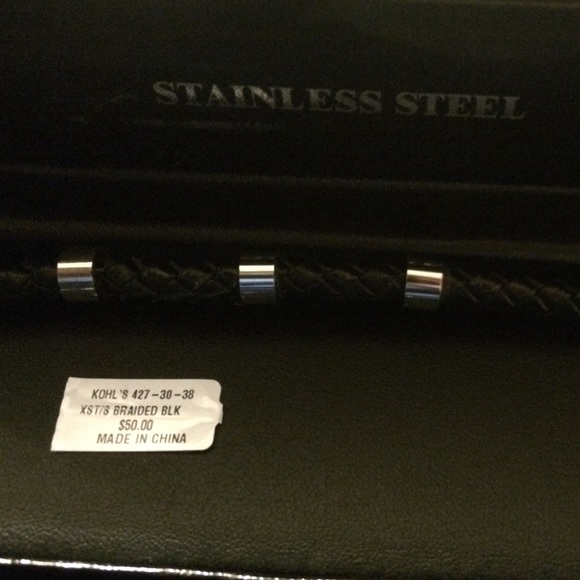 Other - Unisex Leather & Stainless Steel Bracelet🤑LOWEST