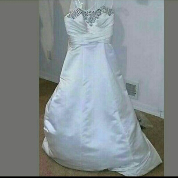 😎REDUCED SIZE 10 BEAUTIFUL WEDDING DRESS