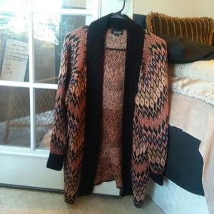 Oversized Topshop tribal knit sweater