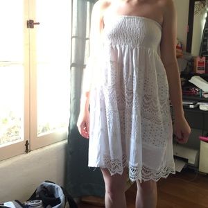 White sun dress