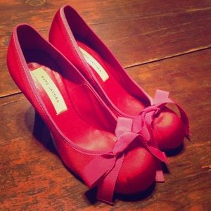 Marc Jacobs Red Satin Pumps