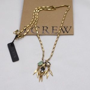 J Crew Crystal Ray Pendant necklace