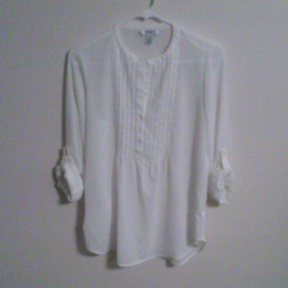 Half button up blouse