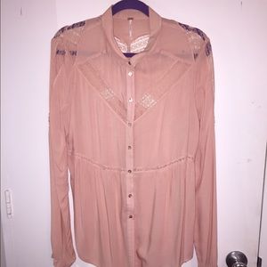 Free people long sleeve button down