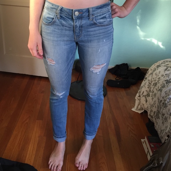 Light wash jeggings