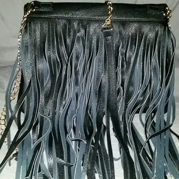 Black Call it Spring fringe purse