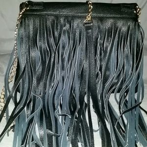 Black Call it Spring fringe purse