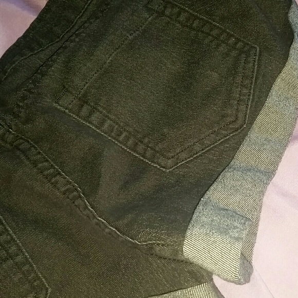 Black Denim Shorts - Picture 1 of 4