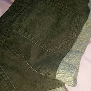 Black Denim Shorts