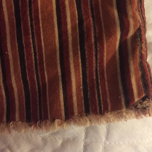 Suede Velveteen Orange, Red and Brown shorts - Picture 3 of 3