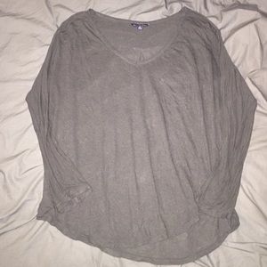 American Eagle Gray Slouch Shirt