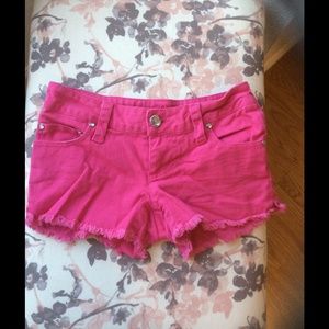 Hot pink shorts