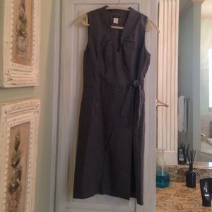 J. Crew gray wrap dress NEW