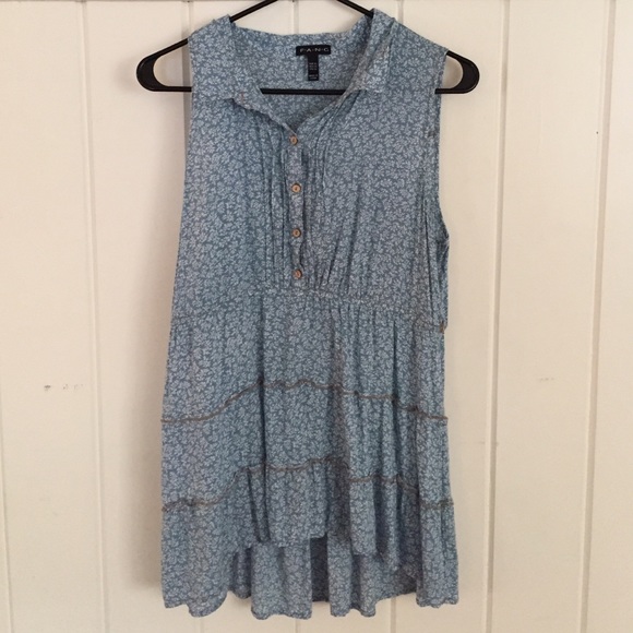 Blue tank shirt