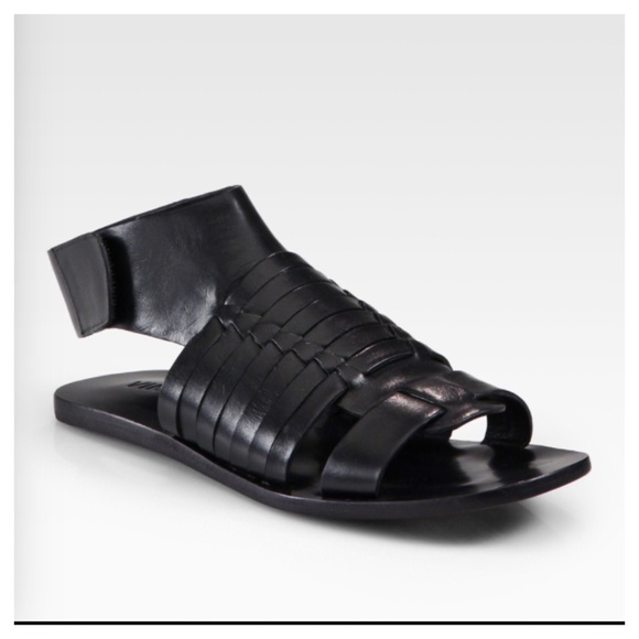 Vince Black Leather Sandal. Sold - Picture 2 of 4