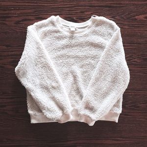 Fluffy Cream Pullover