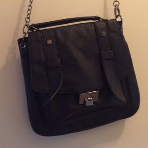 Steve Madden Black Purse Convertible Chain Strap