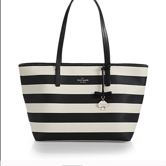 Kate spade stripe tote Hawthorne lane Ryan tote