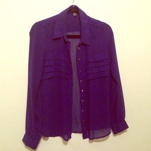 Cobalt Blue Button Down