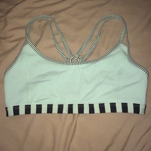 Mint lulu strappy sports bra