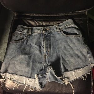 Levi's cut off shorts