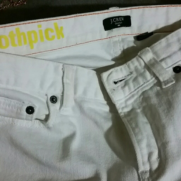 J. Crew toothpick white jeans - Picture 1 of 3
