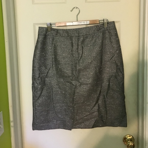 Metallic Silver Skirt