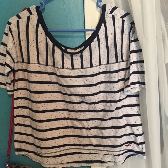 hollister striped tee