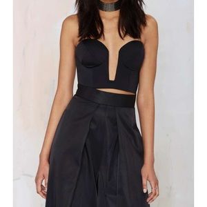 Nasty gal square off black bustier