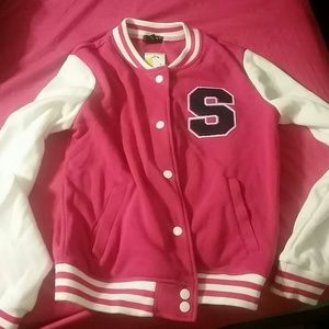 Varsity jacket.