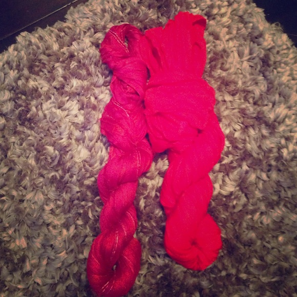 Two infinity scarves