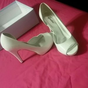 sparkly open toe heels