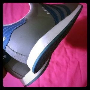 Grey, white, blue Adidas