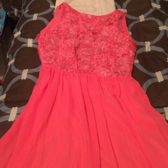 Asos pink flowery dress