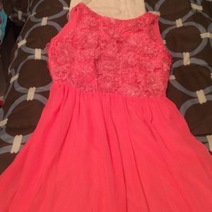 Asos pink flowery dress