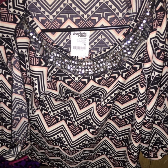 Charlotte Russe bedazzled top