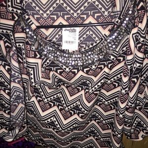 Charlotte Russe bedazzled top