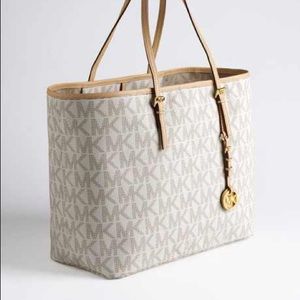 White Michael Kors Tote