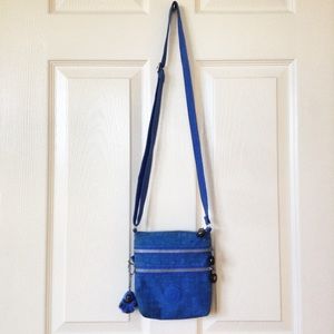 Blue adjustable cross body purse from Kipling