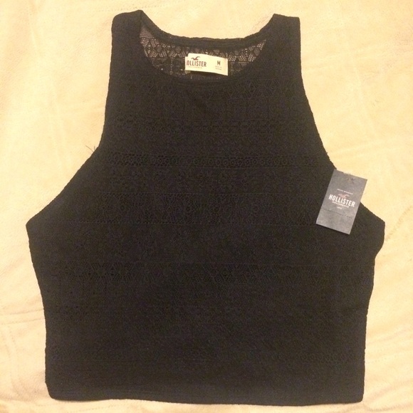 Hollister lace crop top