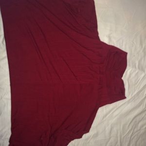 Burgundy maxi skirt